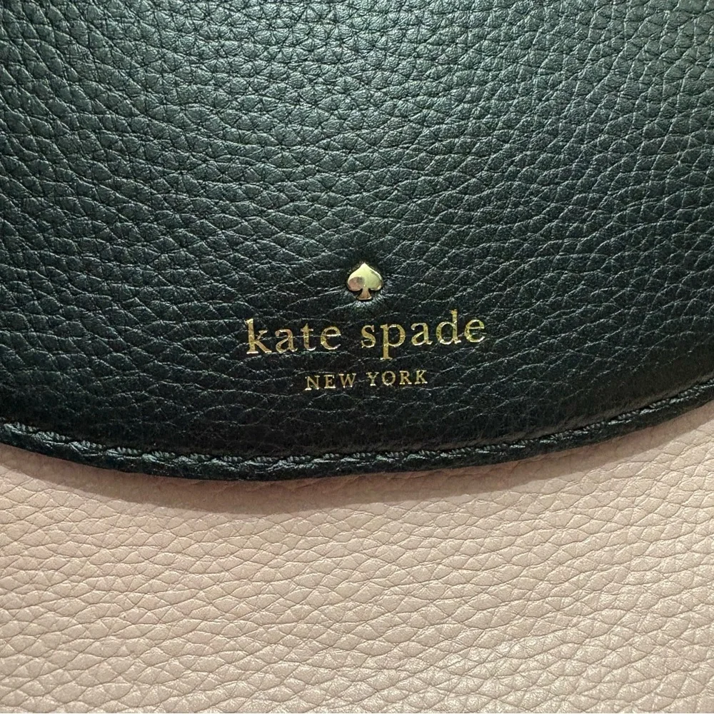 KATE SPADE Cobble Hill Adrein Tri-color Pink/Black/White w/ Crossbody Strap